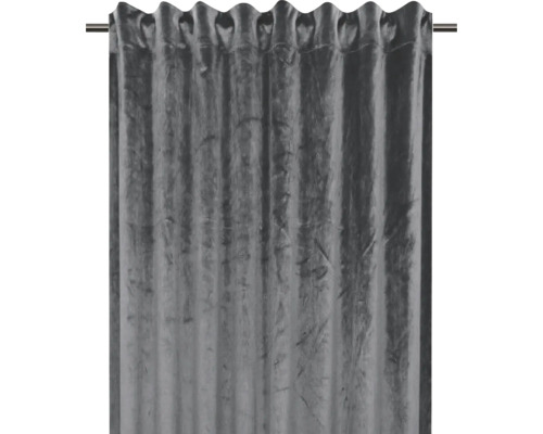 Grauer Gardinenschal mit Ösenaufhängung