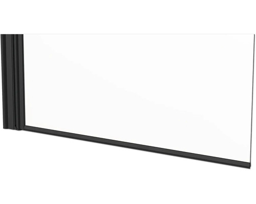 Paroi de douche avec cadre noir