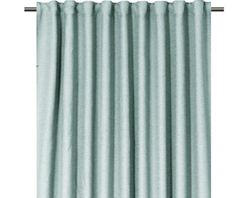 Gardine mit Kräuselbandaufhängung an einer Gardinenstange