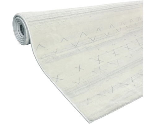 Tapis enroulé avec motif