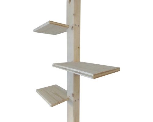 Arbre à chat en bois à plusieurs niveaux