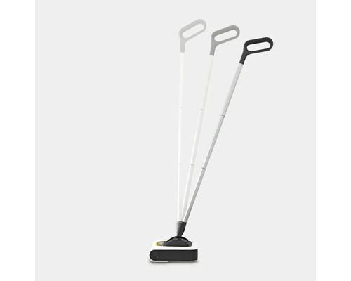 Balai à piles avec manche télescopique à différentes hauteurs