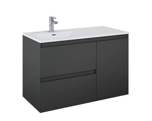 Waschtischunterschrank mit Waschbecken und Armatur