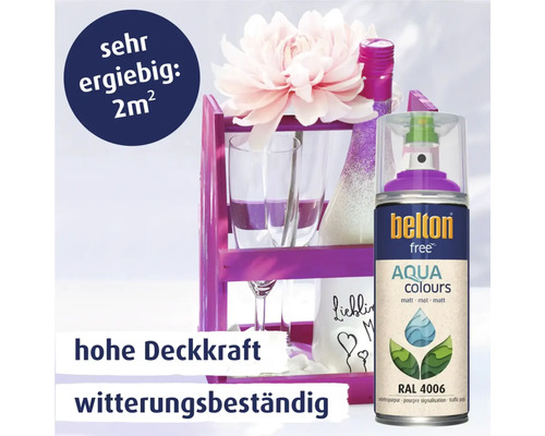 Belton Free Aqua Colors Sprühlackdose mit Dekoration