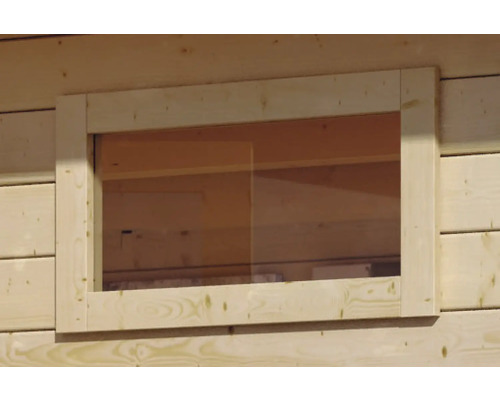 Fenêtre en bois pour abri de jardin