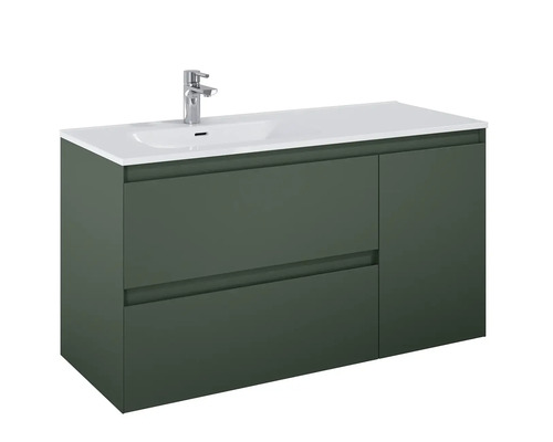 Meuble sous-lavabo avec deux tiroirs, un compartiment et un lavabo