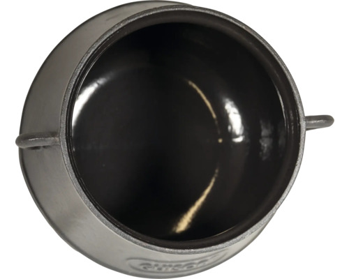 Giesskanne aus Metall, Vogelperspektive