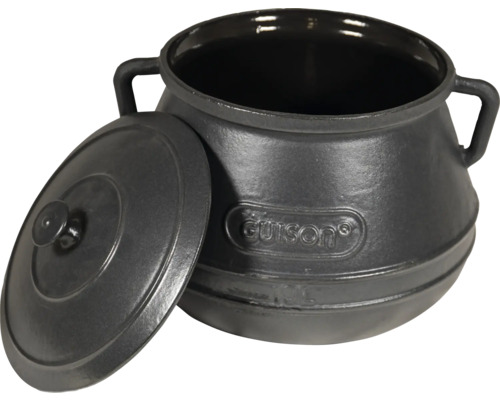 Gusseisen Kessel mit Deckel