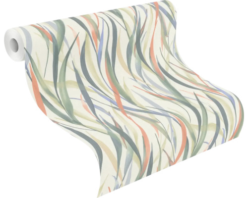 Rouleau de papier peint avec motif végétal abstrait