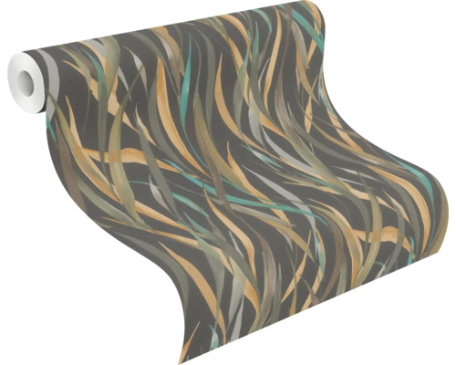 Rouleau de papier peint avec motif de feuilles