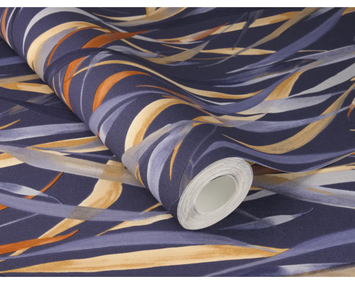 Rouleau de papier peint à motif de feuilles