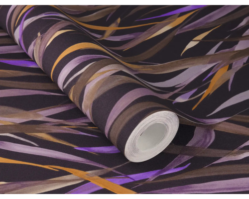 Rouleau de papier peint avec motif rayé de différentes couleurs