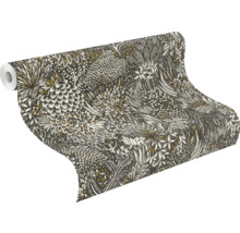 Rouleau de papier peint à motif végétal