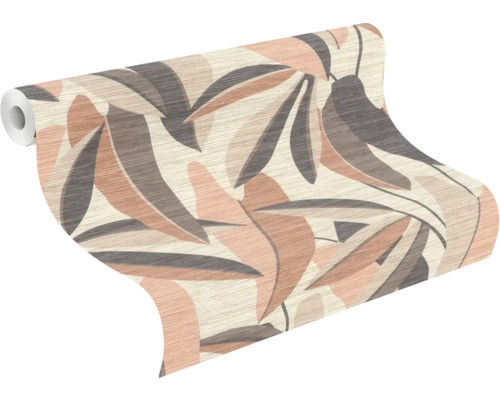 Rouleau de papier peint avec motif de feuilles