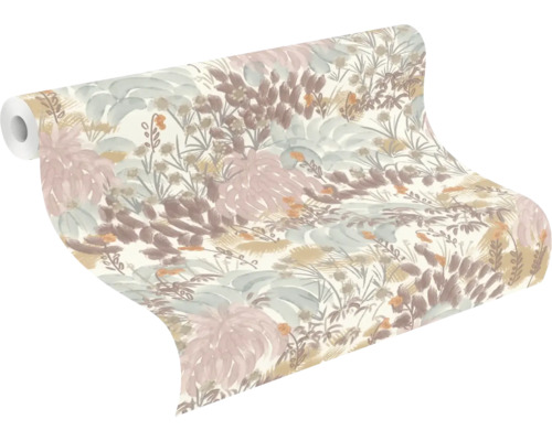 Rouleau de papier peint avec motif de plantes