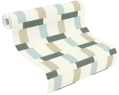 Rouleau de papier peint avec motif géométrique