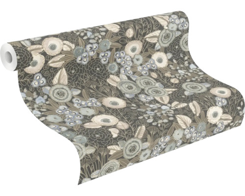 Tapetenrolle mit Blumendesign