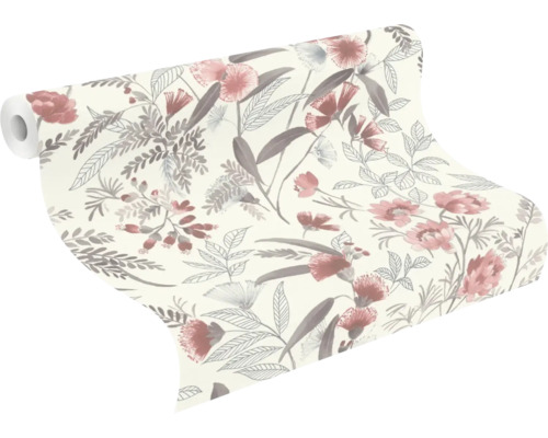 Rouleau de papier peint à motif floral