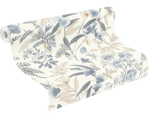 Tapetenrolle mit floralem Muster