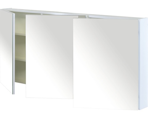 Spiegelschrank mit drei Türen und Regalböden