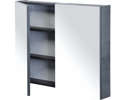 Armoire de toilette ouverte avec étagères pour salle de bain