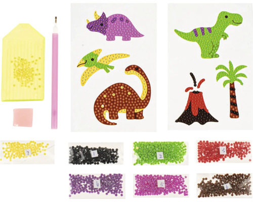 Diamant Malset mit Dinosaurier Motiven