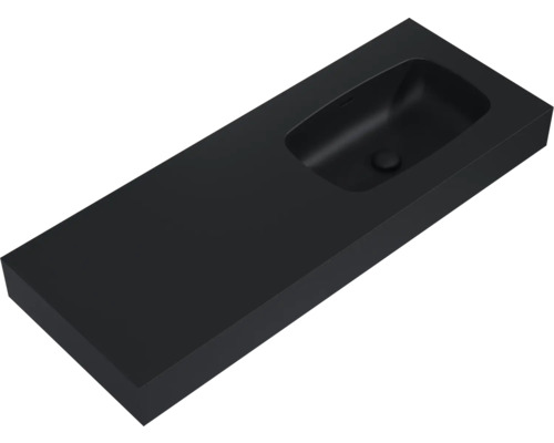 Schwarzes Aufsatzwaschbecken für das Badezimmer