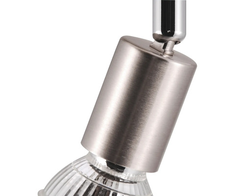 Gros plan d''un plafonnier argenté