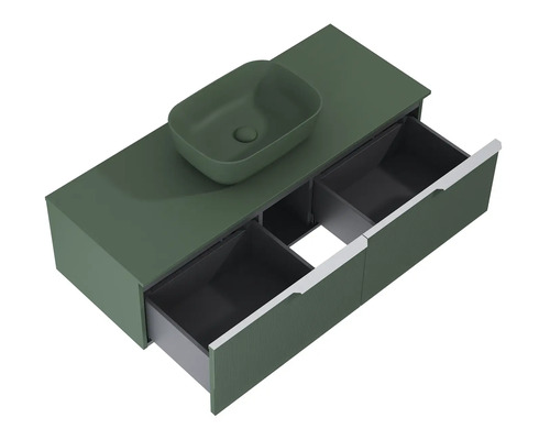 Waschtisch mit Aufsatzwaschbecken und Schubladen