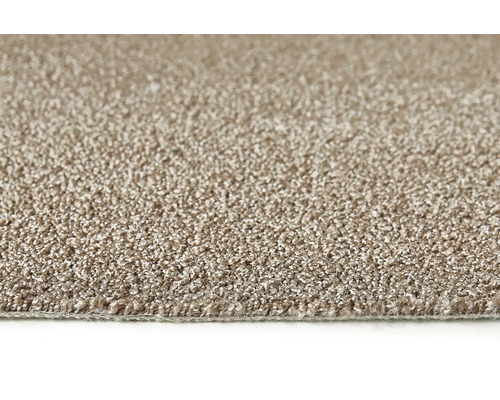 Nahaufnahme eines beigen Teppichbodens.