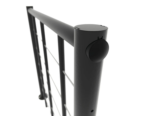 Geländerpfosten mit horizontalen Füllstäben für Treppen und Balkone