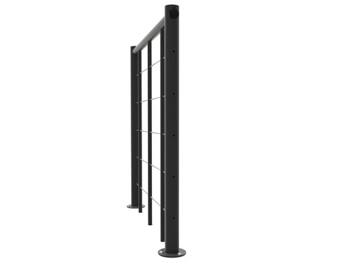 Geländerpfosten mit Seilfüllung für den Aussenbereich