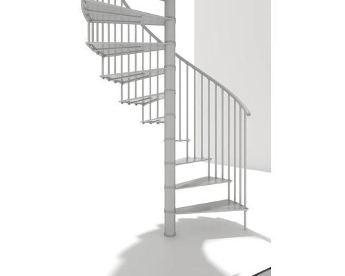 Escalier en colimaçon métallique