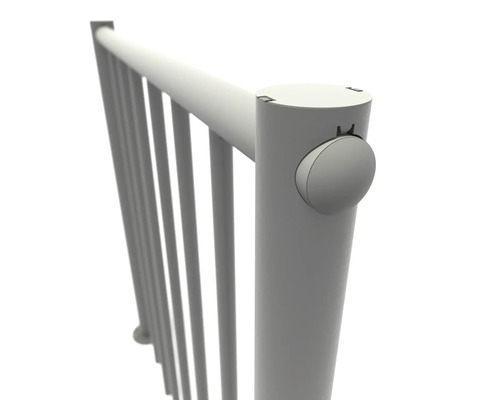Vue détaillée d''un radiateur avec des tubes ronds