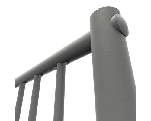 Vue détaillée d''une balustrade métallique