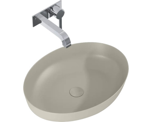 Lavabo en céramique avec robinetterie murale