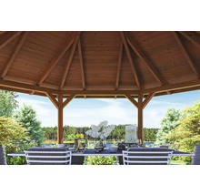 Pavillon SKAN HOLZ Nancy taille 3 ø 480 cm noyer