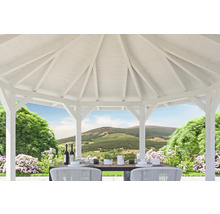 Pavillon SKAN HOLZ Nice taille 2 ø 484 cm blanc