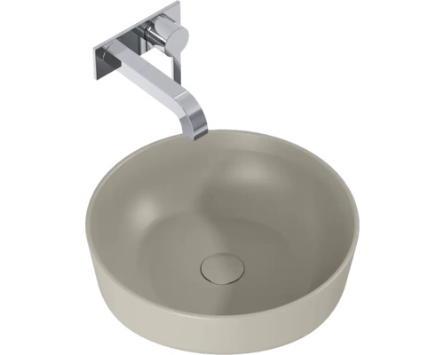 Lavabo à poser Jungborn 41.5x13.5x41.5 cm fume mat