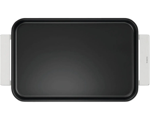 Plaque de gril rectangulaire avec poignées