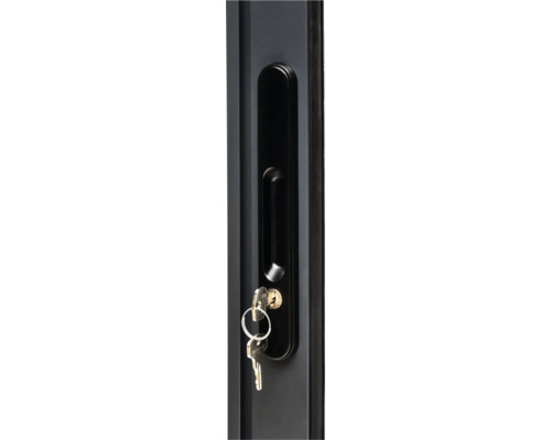 Porte avec clé insérée