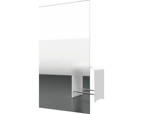 Paroi de baignoire autoportante avec porte-serviettes