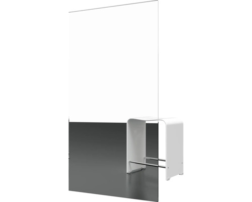 Paroi de douche autoportante avec support