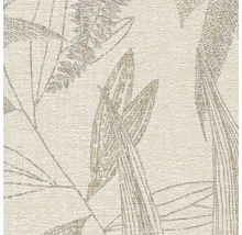 Gros plan d''un papier peint avec un motif de plantes