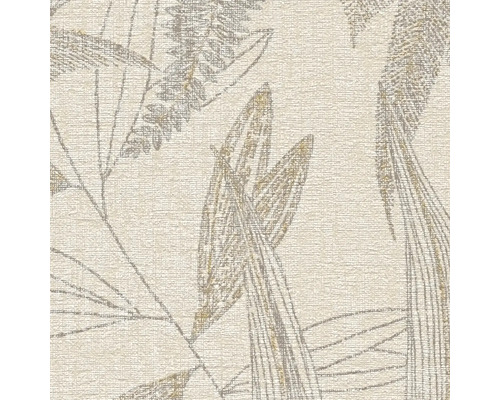 Gros plan d''un papier peint avec un motif de plantes