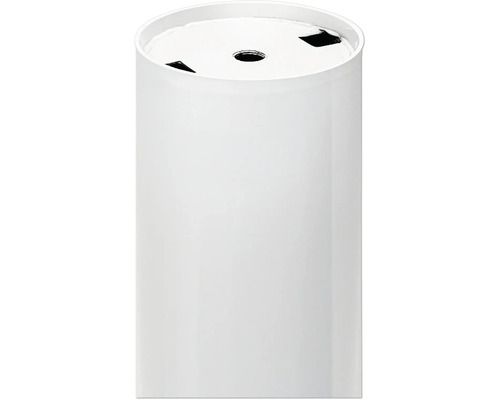 Boîte aux lettres ronde blanche en acier