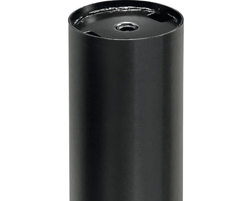 Tube vertical noir avec trou de montage