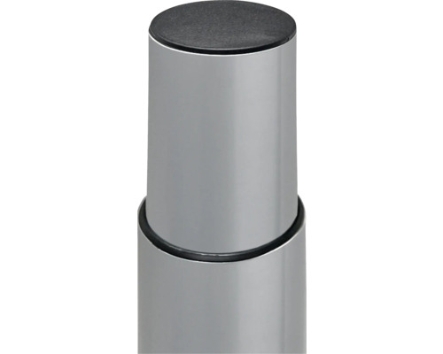 Support métallique pour boîte aux lettres avec couvercle noir