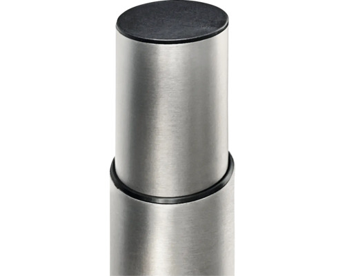 Poteau métallique avec capuchon noir