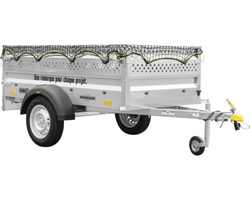 Remorque Humbaur avec filet de sécurité de chargement